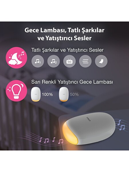 Vtech V-Hush Bebek Arabası için Sesli ve Hareketli Yatıştırıcı Bebek Arabası Sallama Cihazı BC8611