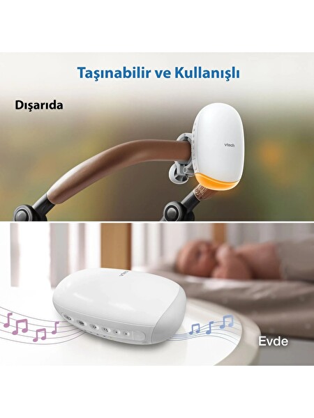 Vtech V-Hush Bebek Arabası için Sesli ve Hareketli Yatıştırıcı Bebek Arabası Sallama Cihazı BC8611