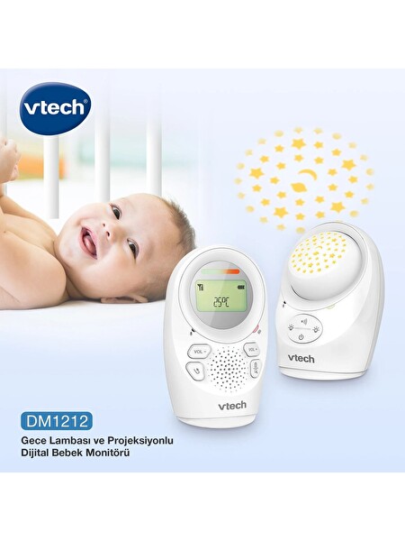 Vtech DM1212 Gece Lambası ve Projeksiyonlu Sesli Bebek Monitörü