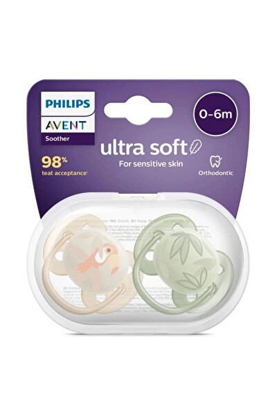 Philips Avent Ultra Soft Yumuşak 2'li Emzik 0-6 Ay SCF091/07