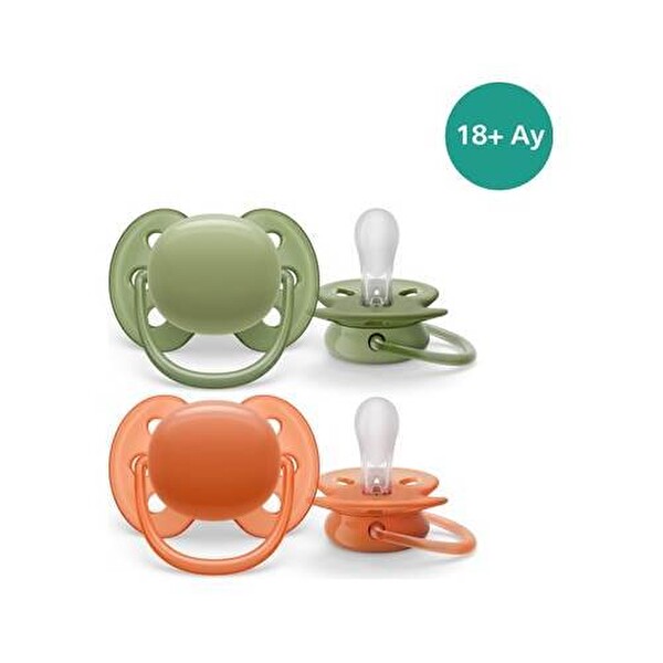 Philips Avent Ultra Soft 2'li Unisex Emzik 18 Ay SCF093/01