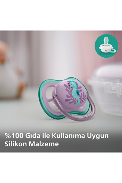 Philips Avent Ultra Air 6-18 Ay 2'li Kız Emzik SCF085/61