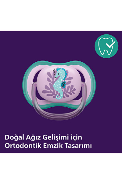 Philips Avent Ultra Air 6-18 Ay 2'li Kız Emzik SCF085/61