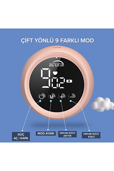 Acura AC-3010 Şarjlı LCD Ekranlı Biberon Özellikli Tekli Göğüs Pompası