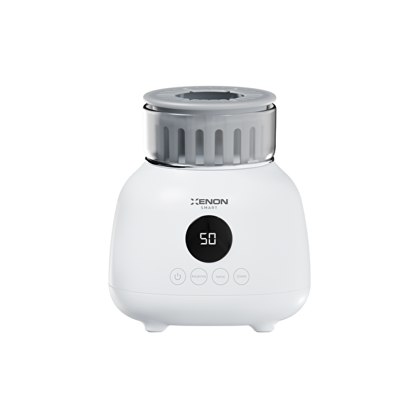 Xenon Smart X1003 Anne Sütü Çözdürme Karıştırıcılı Hassas Sıcaklık Geniş Biberon Uyumlu Biberon Isıtıcı Beyaz