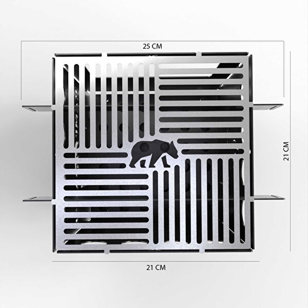 Kamp Ayısı PYRO Portatif ve Katlanır Çok Yakıtlı Taşıma Çantalı Kamp Ocağı