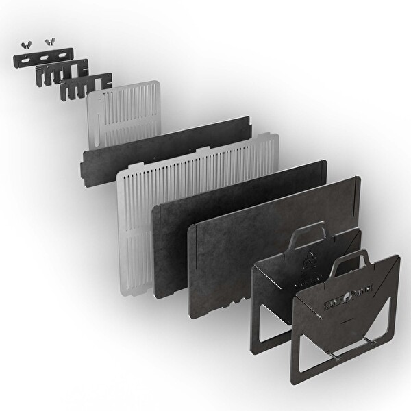 Kamp Ayısı Grillogy Barbekü Su Geçirmez Taşıma Çantalı Katlanabilir Izgara Mangal