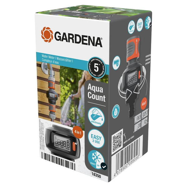 Gardena 18350 Dijital Su Sayacı Pilli