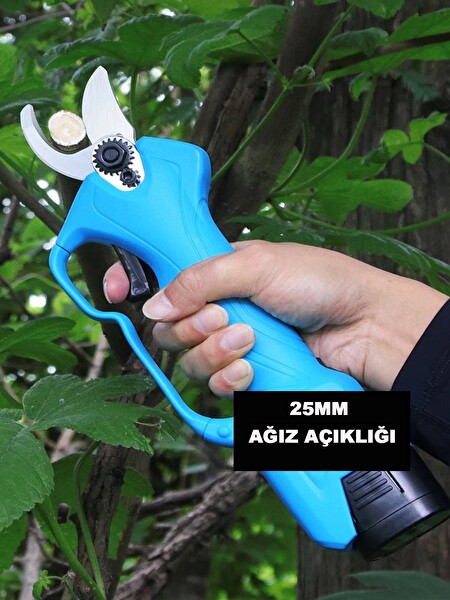 Germany Style 3 Akülü 16.8 V 2Ah Dal Budama Makası - Yedek Bıçak