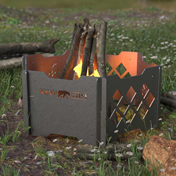 Kamp Ayısı 6Gen Taşınabilir Katlanır Ateş Çukuru