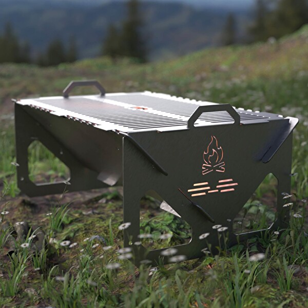 Kamp Ayısı Easy Mangal: Taşınabilir Katlanabilir Hafif Izgara