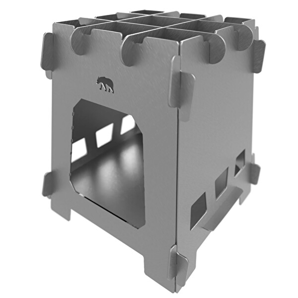 Kamp Ayısı Inox 1 MM Paslanmaz Galvaniz Çelik Su Geçirmez Çantalı Ateş Kutusu