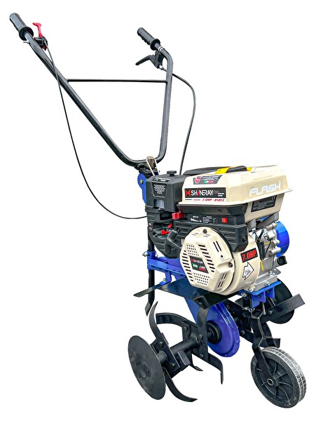 Anadolu Strong Flash 100 Benzinli Çapa Makinesi 7 HP SHINERAY Yeni Nesil Motor 1 İleri Vites 40-60 CM Çapa Genişliği