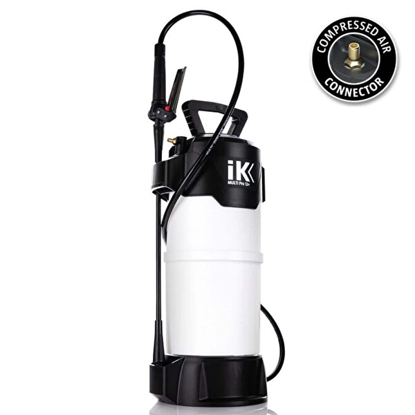 IK Sprayers Multi Pro 12+ Plus Hava Kompresör Bağlantılı Kimyasal ve Asit Dayanımlı Basınçlı Pompa 10 L