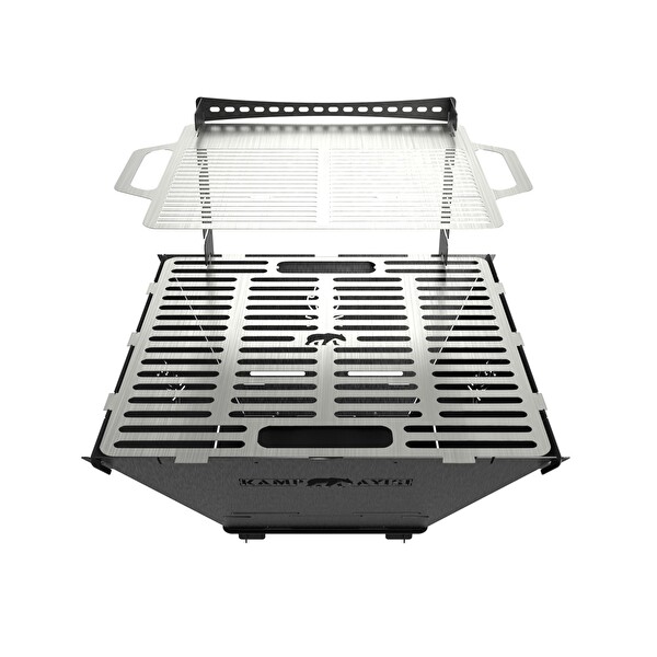 Kamp Ayısı FireNest Grand 3mm Karbon Çelik Ateş Çukuru & Mangal Su Geçirmez Özel Çantalı