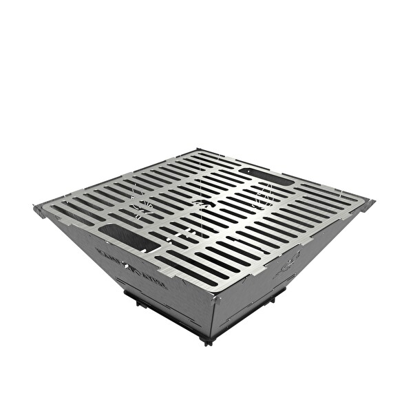 Kamp Ayısı FireNest Grand 3mm Karbon Çelik Ateş Çukuru & Mangal Su Geçirmez Özel Çantalı