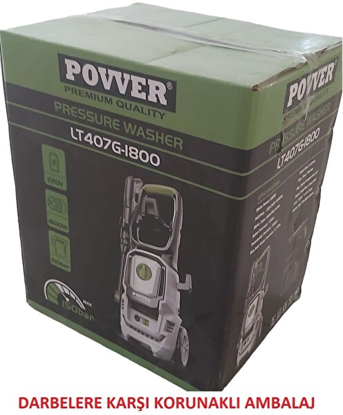 Power Profesyonel Indüksiyon Motorlu Yüksek Basınçlı Yıkama Makinası (1800 W - 150 BAR)
