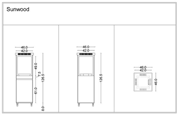 Sunwood Marino Mat Siyah Açık Alan Isıtıcısı