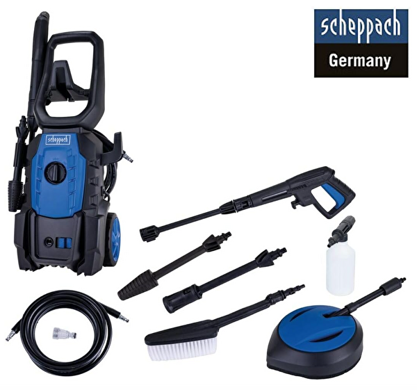 Scheppach HPC1600 Yüksek Basınçlı Yıkama Makinesi 135 Bar 1600W