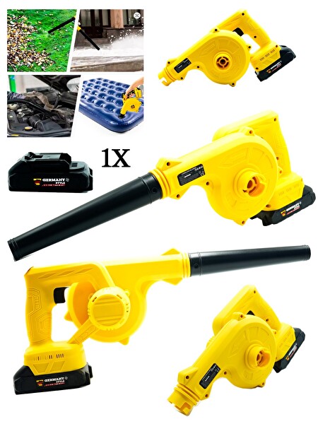 Germany Style Tek Akülü Profesyonel 21V Çift Akülü Kompresör Şarjlı Hava Üfleme Makinesi