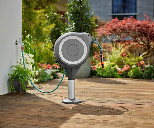Gardena 18617 Teras İçi Otomatik Hortum Makarası 20 MT