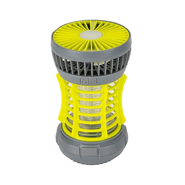Bix Fanlı Şarj Edilebilir Vantilatör Elektronik Zapper Sivrisinek Kovucu Led Fener Aydınlatma