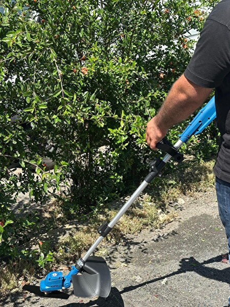 owermax RPC‑MM150 Kenar Çalı ve Ot Biçme Akülü Tırpan Teleskopik Misinalı Set