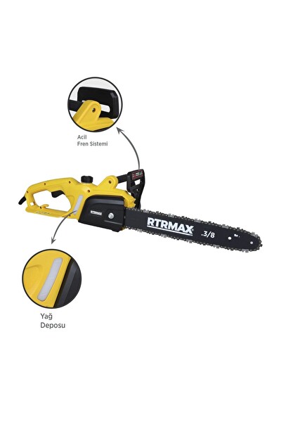Rtrmax RTM9030 1600 W 40 CM Pala Elektrikli Ağaç Kesme Motoru