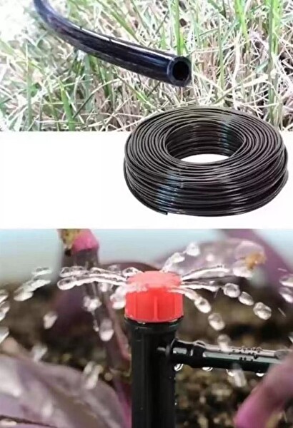 ZHL Tools 15 Metre Bağ Bahçe Damla Sulama Borusu Sulama Hortumu Seti