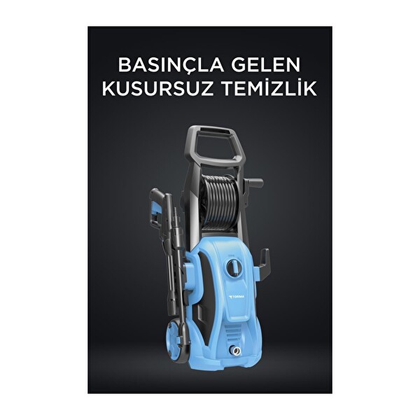 Torima HPC-01 2000W 150 Bar Oto Halı ve Bahçe Temizleme Yüksek Basınçlı Yıkama Makinesi Mavi