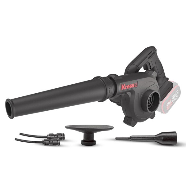 Kress KUF30.9 20Volt Profesyonel Devir Ayarlı Üfleyici + 5 Parça Aksesuar - Akü Dahil Değildir