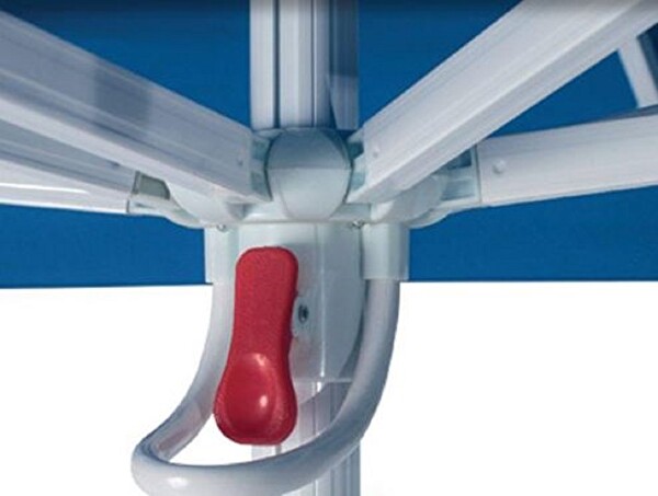 Form Outdoor Prince 200x200/8 Kare Manuel Teleskopik Etekli Şemsiye Krem