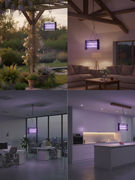 QU Elektrikli Uv Sinek Öldürücü Zincirli Askılı (20W) 300SO