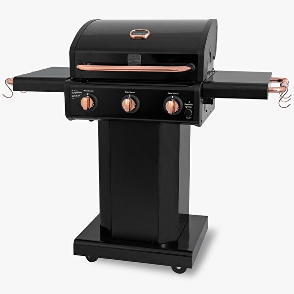 Kenmore PG-4030400LN-BC Gazlı 3 Ocaklı Barbekü Siyah
