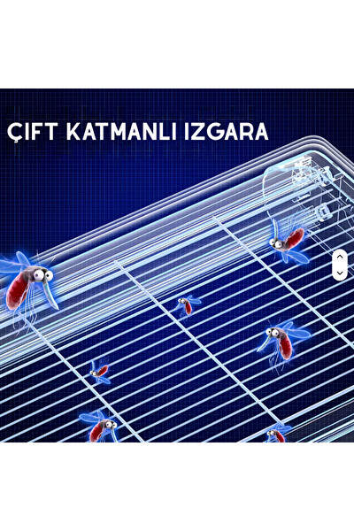 Başkenttekno 20W Elektrikli UV Sinek Öldürücü Lamba Sessiz Haşere Kovucu İç ve Dış Mekan Uyumlu