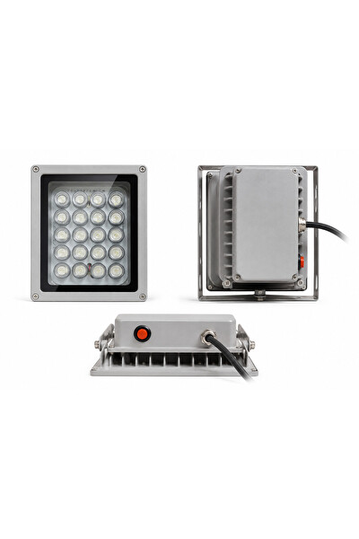 Piyatech 20W LED UV Lamba 10 Derece Lensli 180 × 140 MM Bitki Yetiştirme Projektörü