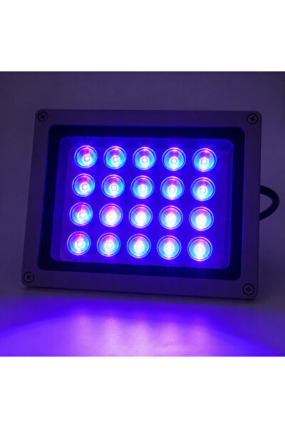 Piyatech 20W LED UV Lamba 10 Derece Lensli 180 × 140 MM Bitki Yetiştirme Projektörü