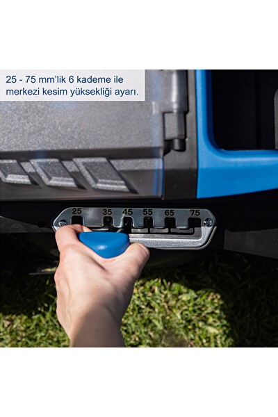 Scheppach BC-MP380 2x4 Ah Akülü Çim Biçme Makinesi - 5911414400