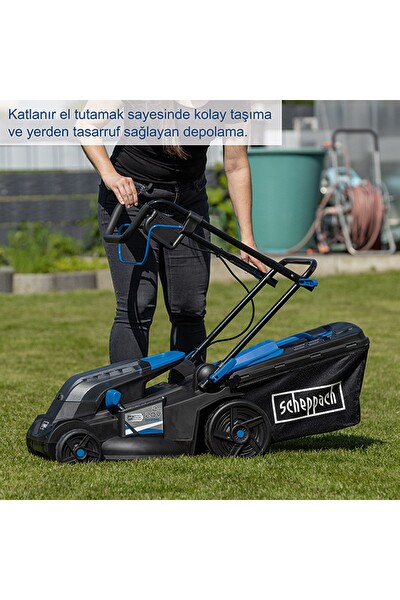 Scheppach BC-MP380 2x4 Ah Akülü Çim Biçme Makinesi - 5911414400