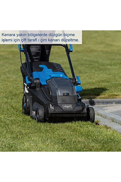 Scheppach BC-MP380 2x4 Ah Akülü Çim Biçme Makinesi - 5911414400