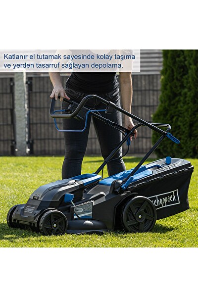 Scheppach BC-MP430 2x4 Ah Akülü Çim Biçme Makinesi - 5911415400