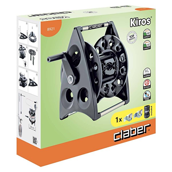 Claber Kiros 40 Metre Hortum Makarası 8921