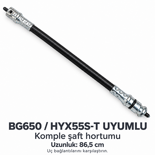 Hyundai BG650 - HYX55S-T Uyumlu 86.5 CM Komple Şaft Hortumu