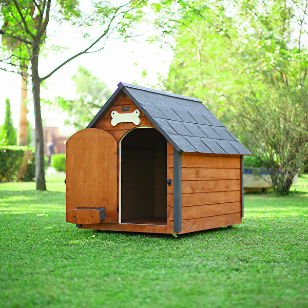 Mandu Isı Yalıtımlı XL Ahşap Köpek Kulübesi
