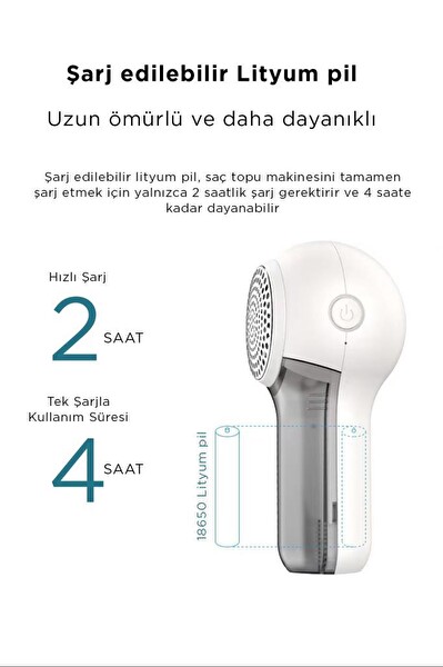 Torima M23 Exstra Bıçaklı Şarjlı Tüy Temizleme ve Tiftik Temizleme Makinesi