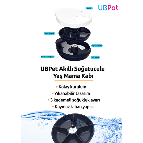 Uptech UBPet Akıllı Soğutuculu Yaş Mama Kabı