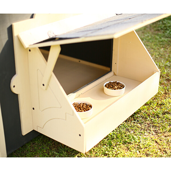 Mandu Private Ahşap Bahçeli Köpek Kulübesi