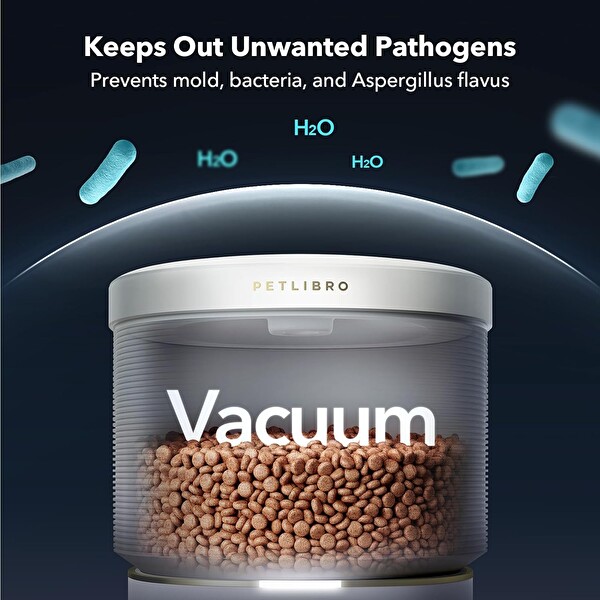 Petlibro Vakumlu Otomatik Kedi Besleyici 8 L 34 Bardak Beyaz