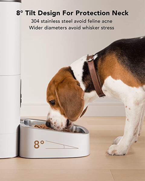 Petlibro 6 L Beyaz Özel Besleme Programıyla Otomatik Maması Dağıtıcısı