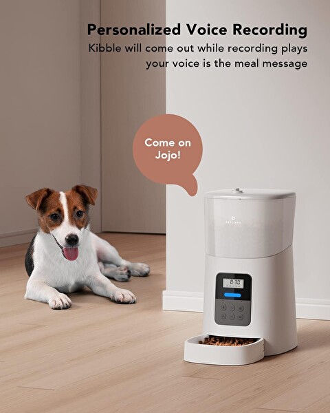 Petlibro 6 L Zaman Ayarlı Gri Otomatik Kuru Mama Kabı